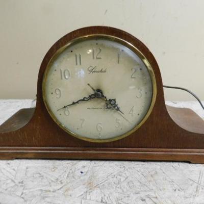 Herschede Electric Mantel Clock Westminister Chime Working Condition