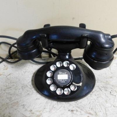 Vintage Rotary Dial Bakelite Western Electric Table Top Telephone