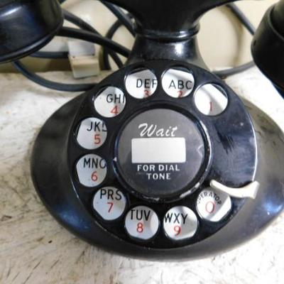 Vintage Rotary Dial Bakelite Western Electric Table Top Telephone