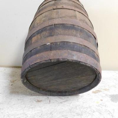 Nice Small Oak Slat Keg Barrell 10
