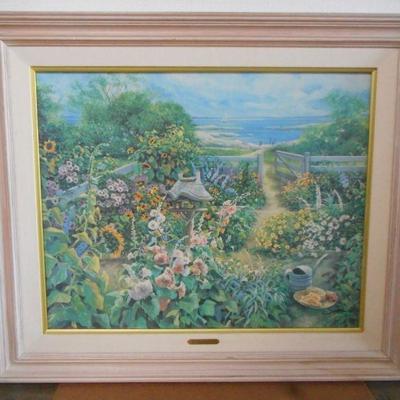 Lot 2006 - Susan Rios My Daughters Garden Oil on Canvas