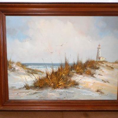 Lot 2010 - Raymond Impressionist Landscape oil on canvas