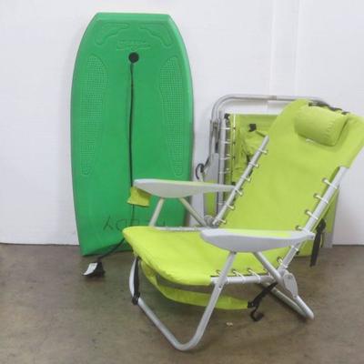 Lot 3028 - Beach Lot Two RIO ADVENTURE chairs + 1 MOREY boogie board