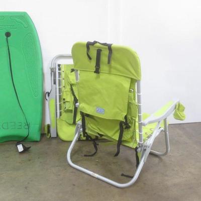 Lot 3028 - Beach Lot Two RIO ADVENTURE chairs + 1 MOREY boogie board