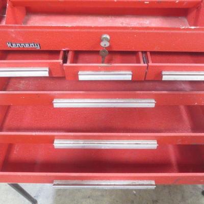 Lot 3036 - Kennedy Red 6 Drawer Tool Chest