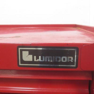 Lot 3037 - Lumidor Red 3 Drawer Storage Tool Chest 