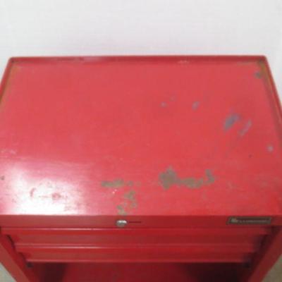 Lot 3037 - Lumidor Red 3 Drawer Storage Tool Chest 