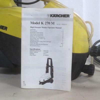 Lot 3041 - Karcher Model K 270 M high pressure washer 