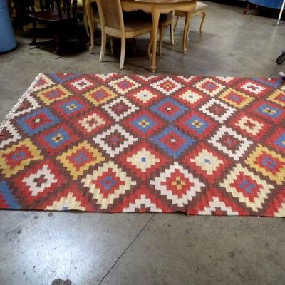 Lot 3042 - Woollen Dhurry 6' x 9' Area Rug 