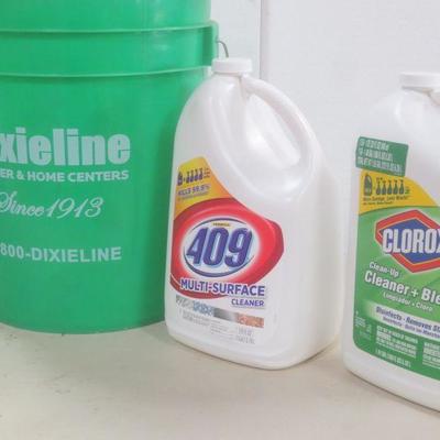 Lot 3044 - Cleaning Supplies + Bucket