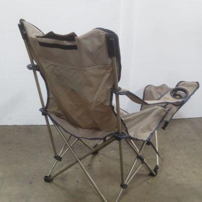 Lot 3049 - Pair of Portable Lounge Chairs with Ottoman