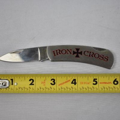 Iron Cross Folding Pocket Knife by Rebel Edge