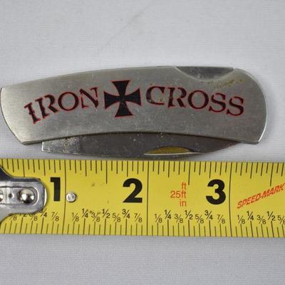 Iron Cross Folding Pocket Knife by Rebel Edge