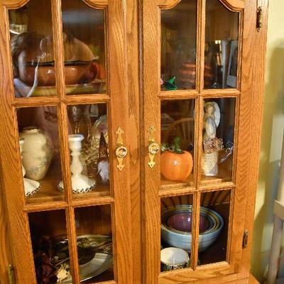 TWO Amish Crafted China Cabinets