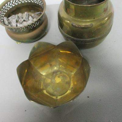 Lot 179 - Brass Containers