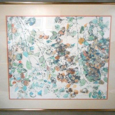 Lot 2015 - Mystery Artist ''Leaves and Vines'' 
