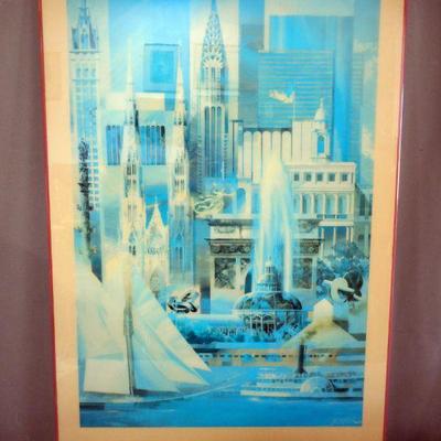 Lot 2017 - Billich '"City Scape'' untitled piece