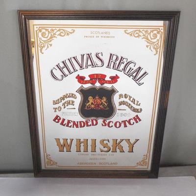 Lot 2019 - Chivas Regal Advertisement paint on mirror