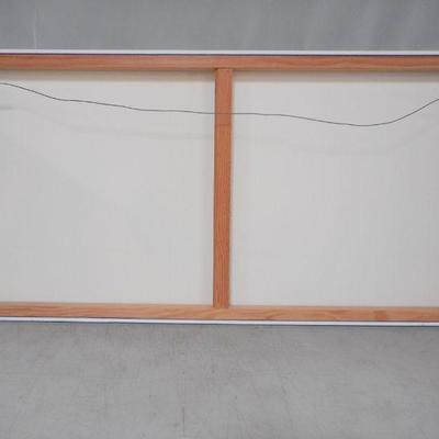 Lot 2023 - Signed Artist Abstract Piece on Canvas