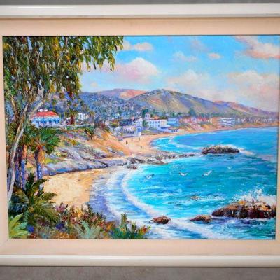 Lot 2027 - Signed Artist ''Beach Seascape''