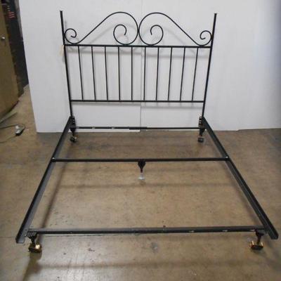 Lot 3001 - Queen Size Headboard + Bed Frame 