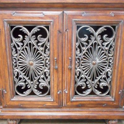 Lot 3004 - Large Wood and Metal Buffet 