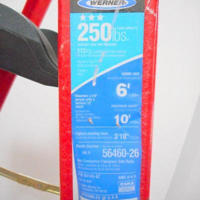 Lot 3006 - Werner Heavy Duty Type 1 Work Ladder 250 lb capacity 