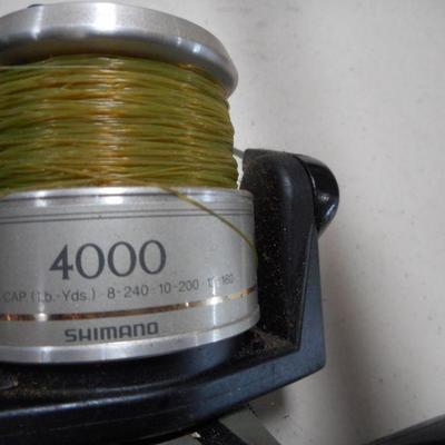 Lot 3026 - Shimano 4000 Reel with GX8535 Graphite 8'4'' Med-Light Pole 