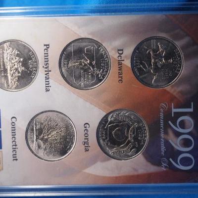 1999 Uncirculated STATEHOOD Quarter Mint Set D    1008