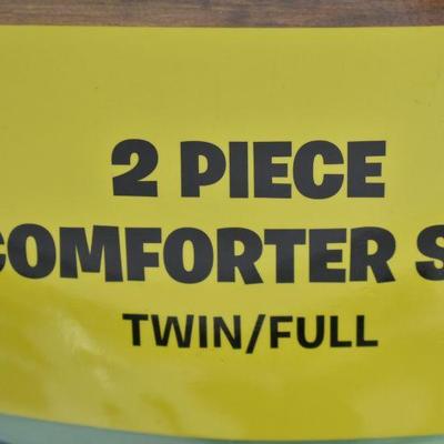 Fortnite Boogie Twin/Full Reversible Comforter & Sham Set, $30 Retail - New