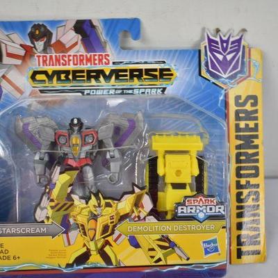 Transformers Toys Cyberverse Spark Starscream Action Figure, $15 Retail - New