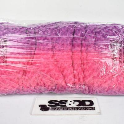 Your Zone Ombre Fur Body Pillow, Purple & Pink - New