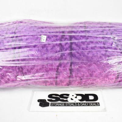 Your Zone Ombre Fur Body Pillow, Purple & Pink - New