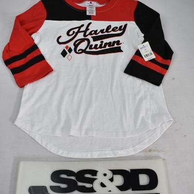 Harley Quinn T-Shirt, Girls Size Large - New