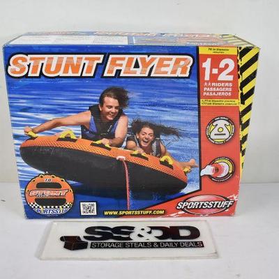 Sportsstuff Stunt Flyer, 1-2 Riders. $145 Retail, Open Box, Like New, Guaranteed
