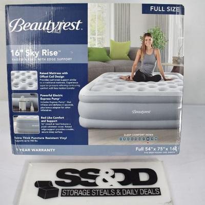 Beautyrest Raised Airbed. Full Size, 16