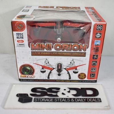 mini orion camera drone live feed lcd screen