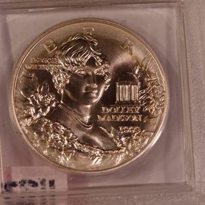 1999- P  Commemorative Dolly Madison $1.00   1123