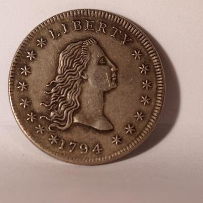 Flowing Hair 1794 Coin      1091