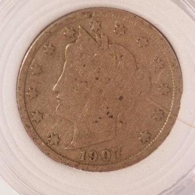 1902 and 1907 Liberty Nickel   1078