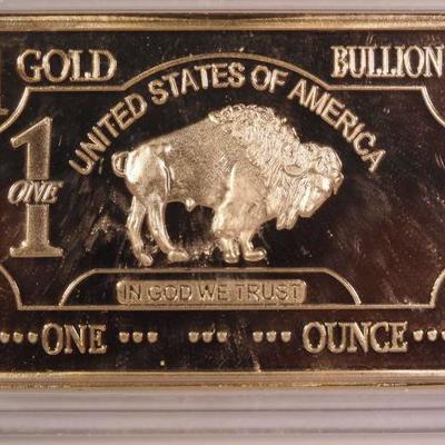 Gold Bullion Buffalo Bar    1080