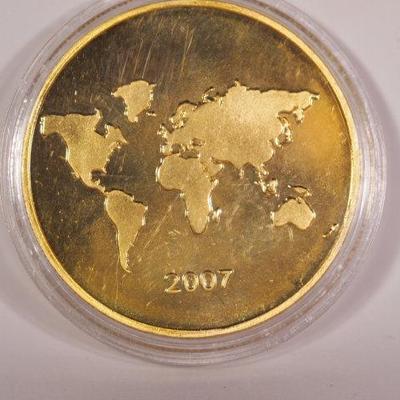 2007 New Seven Wonders of the World Gold Coin    1083