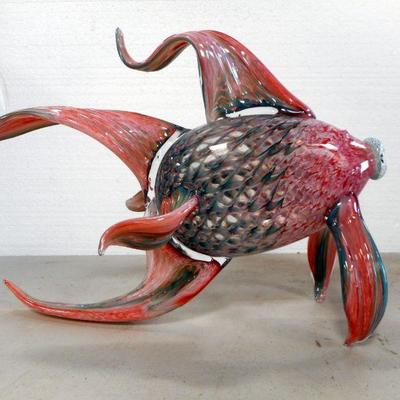 Lot 3058 - Large Art Glass Fish Murano Style