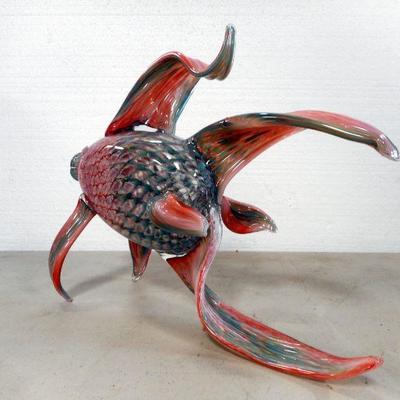 Lot 3058 - Large Art Glass Fish Murano Style