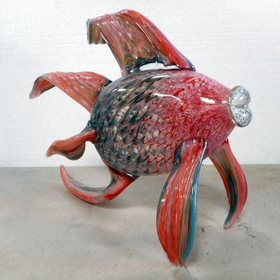 Lot 3058 - Large Art Glass Fish Murano Style
