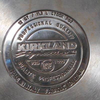Lot 3060 - Kirkland Signature 12 Quart Stock Pot 