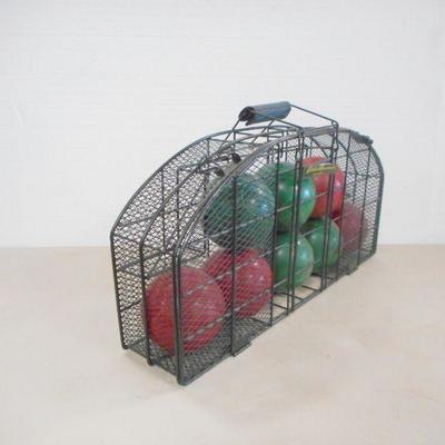 Lot 3074 - Eddie Bauer Boccie Ball Set 