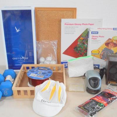 Lot 3084 - Oddball Lot of Home Items Heater Weights Pencil Sharpener + More 