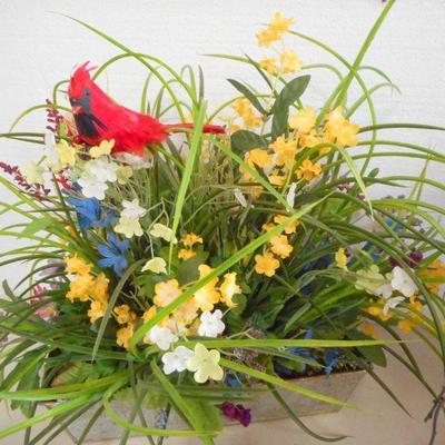 Lot 3085 - Variety of Plastic Plants and Flowers Home Office Decor