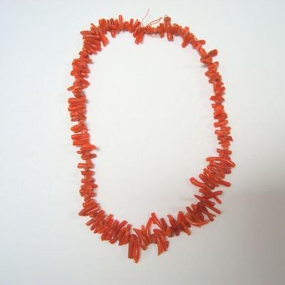 Lot 2036 - Orange Coral Bracelet 